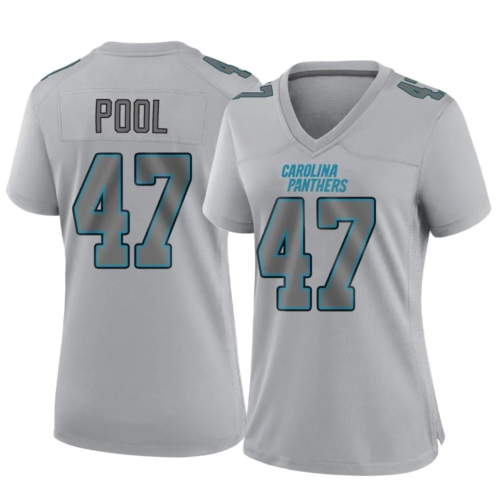 Women's Carolina Panthers Bumper Pool Nike Atmosphere Fashion Game Gray Jersey Women's Carolina Panthers Bumper Pool Nike Atmosphere Fashion Game Gray Jersey