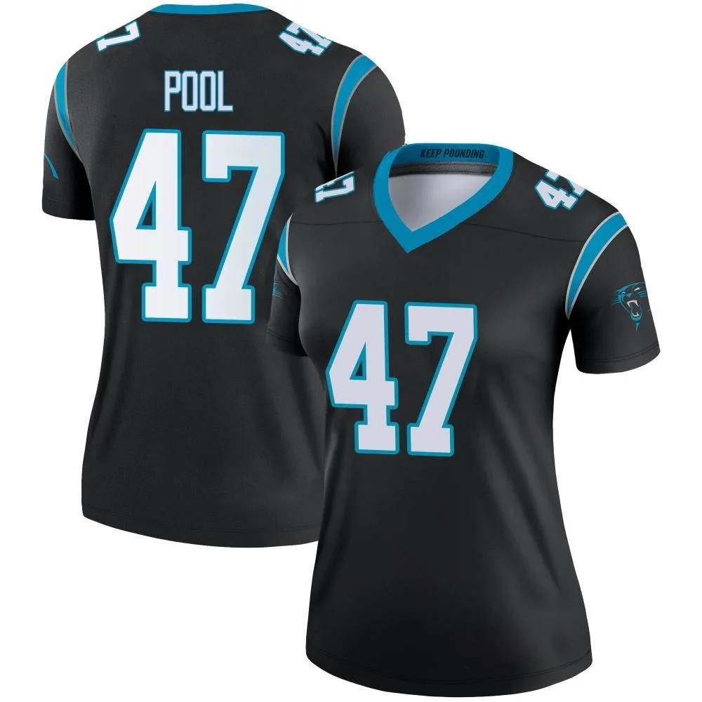 Women's Carolina Panthers Bumper Pool Nike Legend Black Jersey Women's Carolina Panthers Bumper Pool Nike Legend Black Jersey