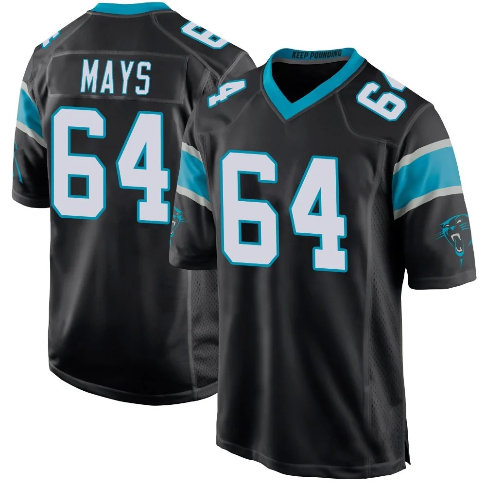 Men's Carolina Panthers Cade Mays Nike Team Color Game Black Jersey Men's Carolina Panthers Cade Mays Nike Team Color Game Black Jersey