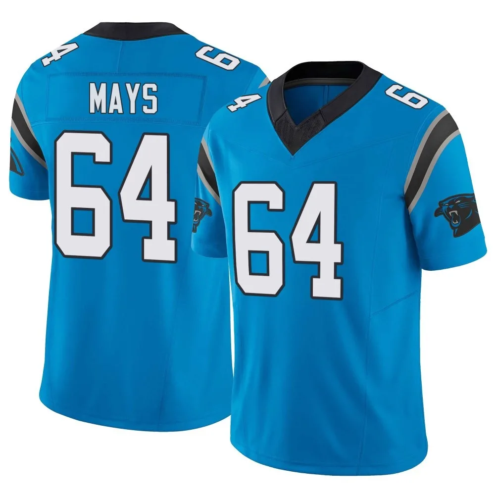 Men's Carolina Panthers Cade Mays Nike Vapor F.U.S.E. Limited Blue Jersey Men's Carolina Panthers Cade Mays Nike Vapor F.U.S.E. Limited Blue Jersey