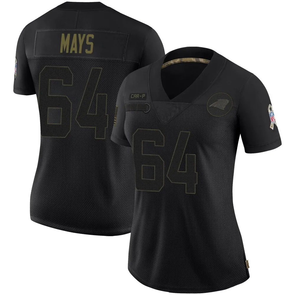 Women's Carolina Panthers Cade Mays Nike 2020 Salute To Service Limited Black Jersey Women's Carolina Panthers Cade Mays Nike 2020 Salute To Service Limited Black Jersey