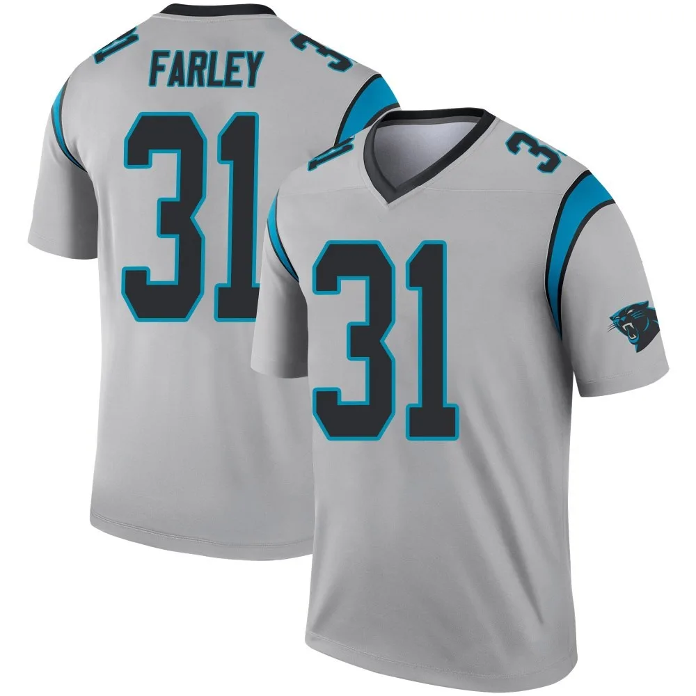 Men's Carolina Panthers Caleb Farley Nike Inverted Silver Legend Jersey Men's Carolina Panthers Caleb Farley Nike Inverted Silver Legend Jersey