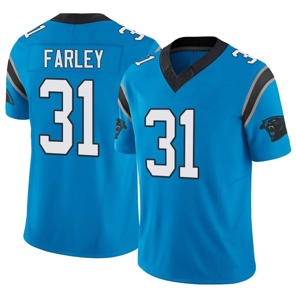 Youth Carolina Panthers Caleb Farley Nike Vapor F.U.S.E. Limited Blue Jersey Youth Carolina Panthers Caleb Farley Nike Vapor F.U.S.E. Limited Blue Jersey