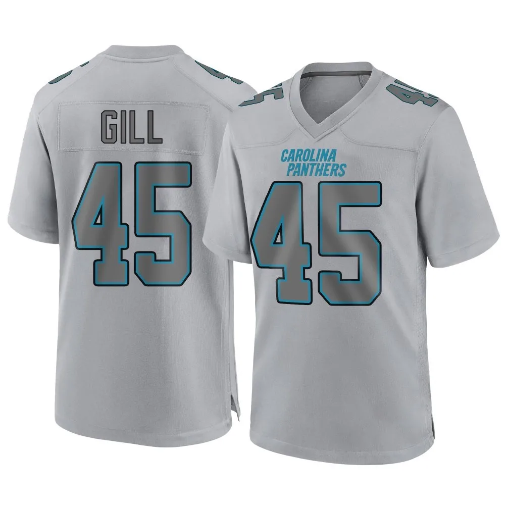 Men's Carolina Panthers Cam Gill Nike Atmosphere Fashion Game Gray Jersey Men's Carolina Panthers Cam Gill Nike Atmosphere Fashion Game Gray Jersey