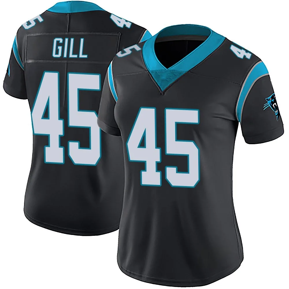 Women's Carolina Panthers Cam Gill Nike Team Color Vapor Untouchable Limited Black Jersey Women's Carolina Panthers Cam Gill Nike Team Color Vapor Untouchable Limited Black Jersey