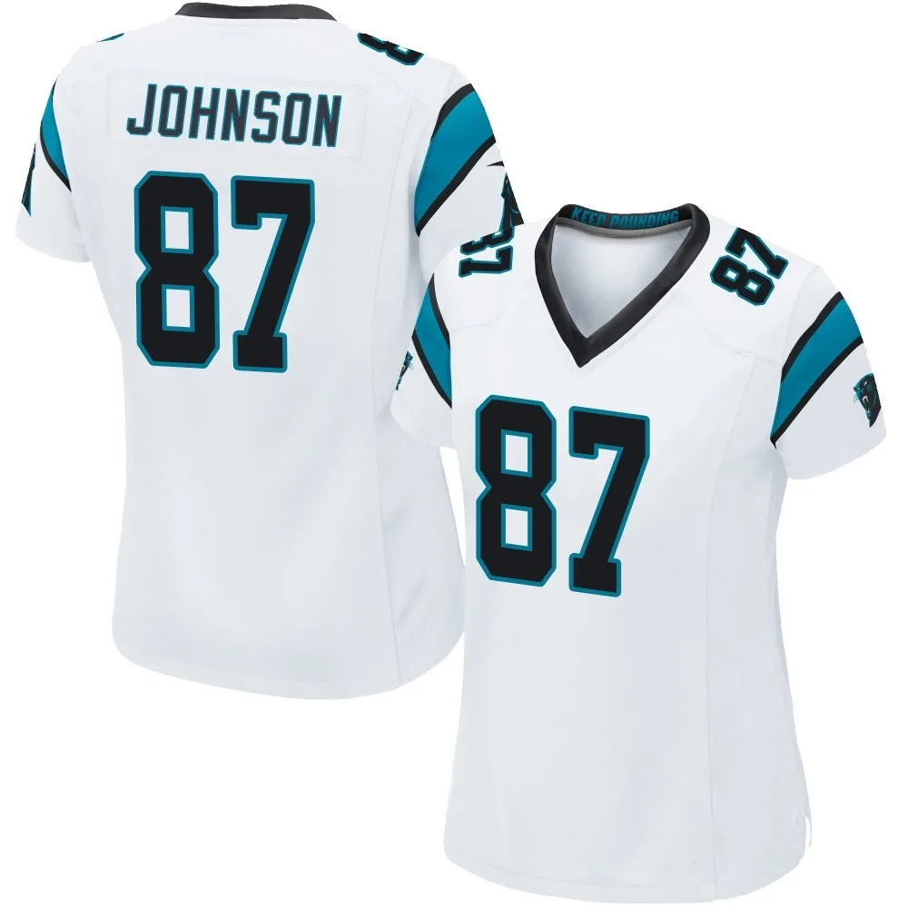 Women's Carolina Panthers Cam Johnson Nike Game White Jersey Women's Carolina Panthers Cam Johnson Nike Game White Jersey