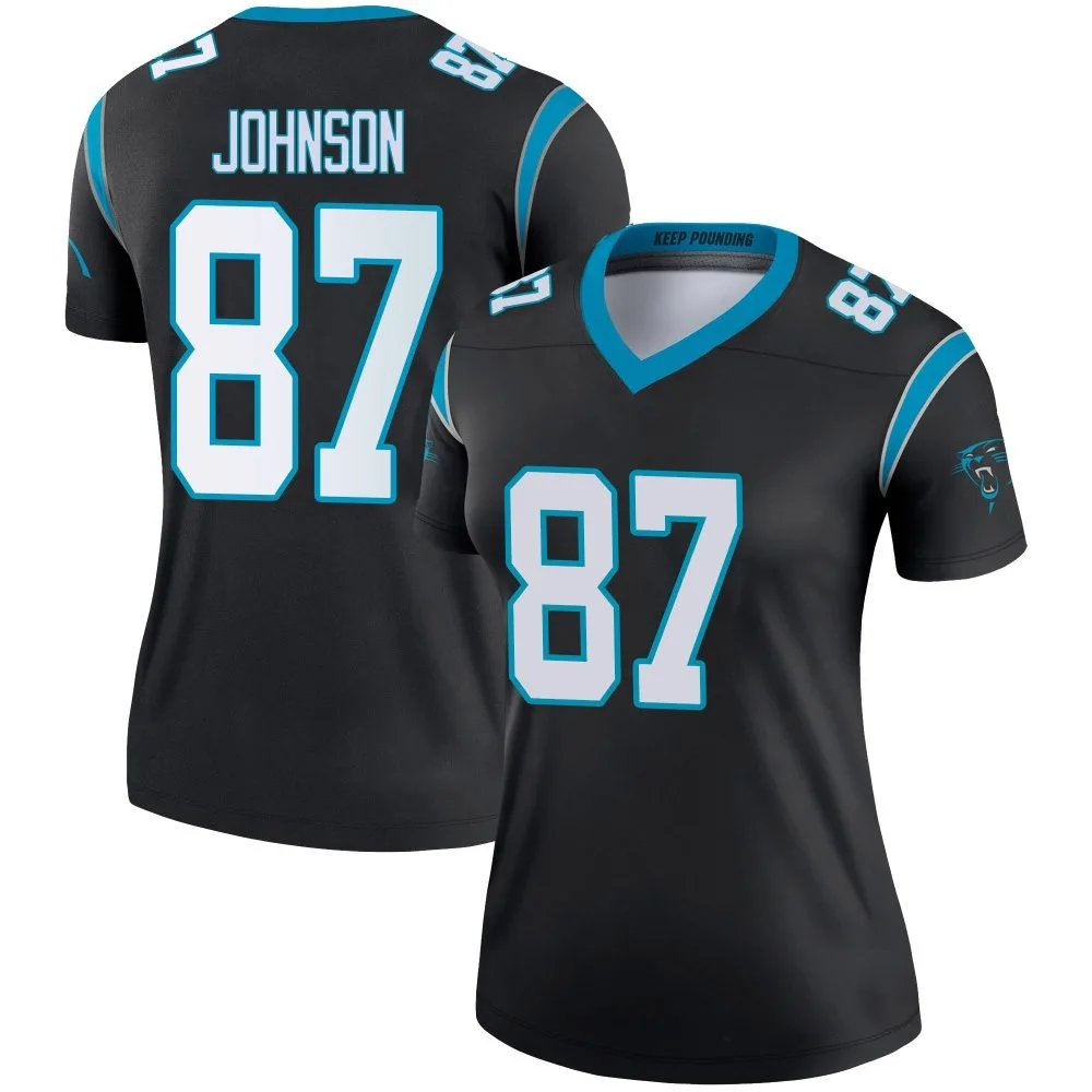 Women's Carolina Panthers Cam Johnson Nike Legend Black Jersey Women's Carolina Panthers Cam Johnson Nike Legend Black Jersey