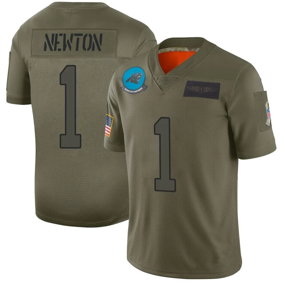 Men's Carolina Panthers Cam Newton Nike 2019 Salute to Service Limited Camo Jersey Men's Carolina Panthers Cam Newton Nike 2019 Salute to Service Limited Camo Jersey