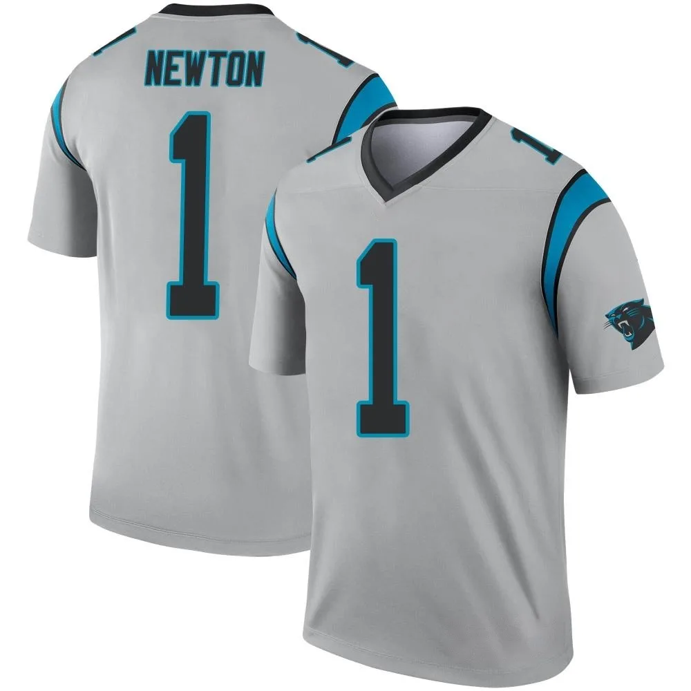 Men's Carolina Panthers Cam Newton Nike Inverted Silver Legend Jersey Men's Carolina Panthers Cam Newton Nike Inverted Silver Legend Jersey