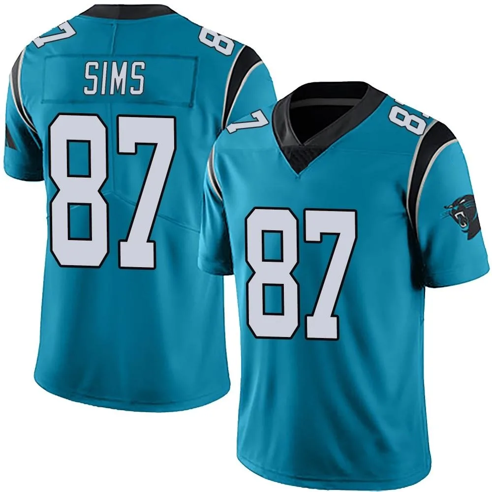 Men's Carolina Panthers Cam Sims Nike Alternate Vapor Untouchable Limited Blue Jersey Men's Carolina Panthers Cam Sims Nike Alternate Vapor Untouchable Limited Blue Jersey