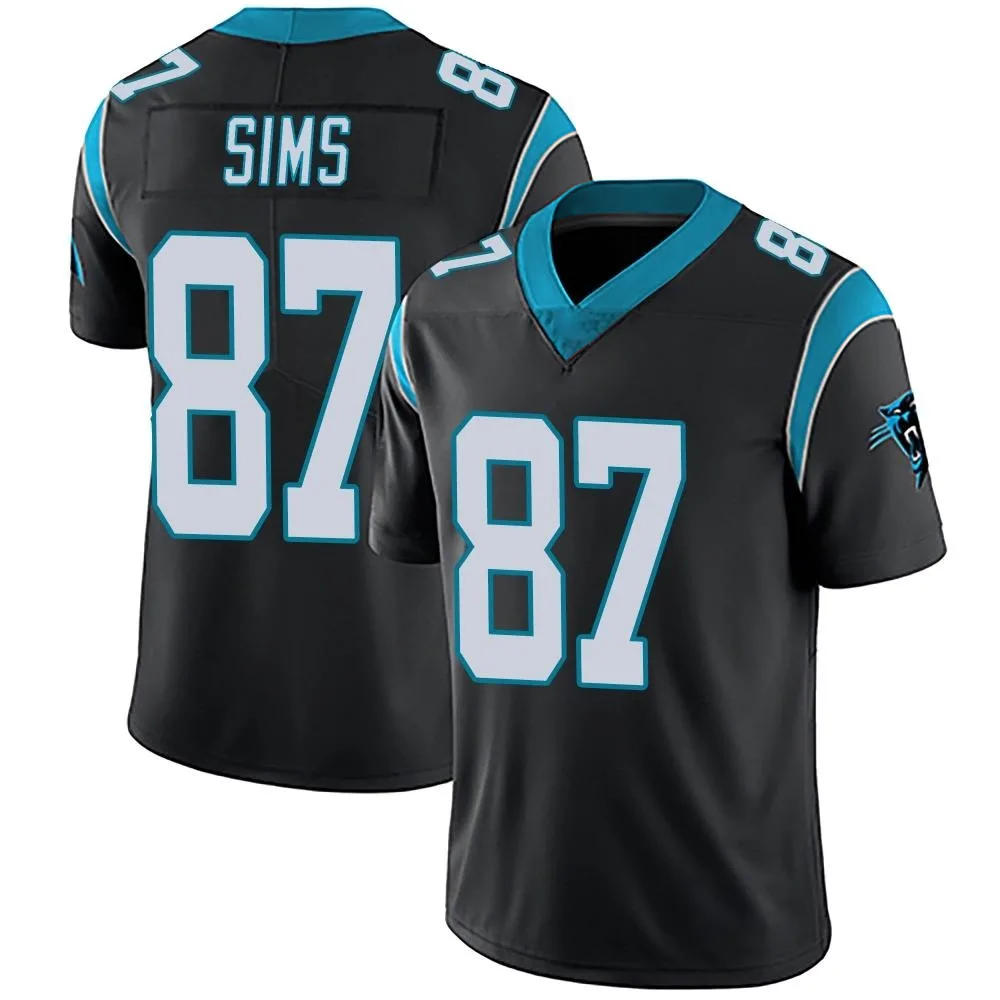 Men's Carolina Panthers Cam Sims Nike Team Color Vapor Untouchable Limited Black Jersey Men's Carolina Panthers Cam Sims Nike Team Color Vapor Untouchable Limited Black Jersey