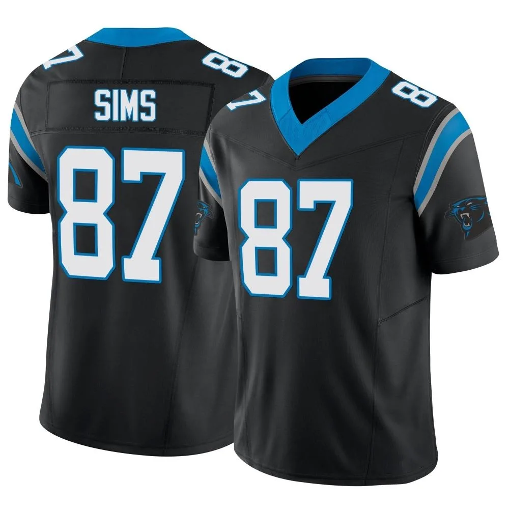 Men's Carolina Panthers Cam Sims Nike Vapor F.U.S.E. Limited Black Jersey Men's Carolina Panthers Cam Sims Nike Vapor F.U.S.E. Limited Black Jersey