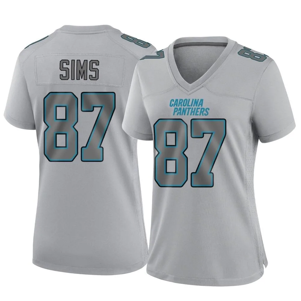 Women's Carolina Panthers Cam Sims Nike Atmosphere Fashion Game Gray Jersey Women's Carolina Panthers Cam Sims Nike Atmosphere Fashion Game Gray Jersey