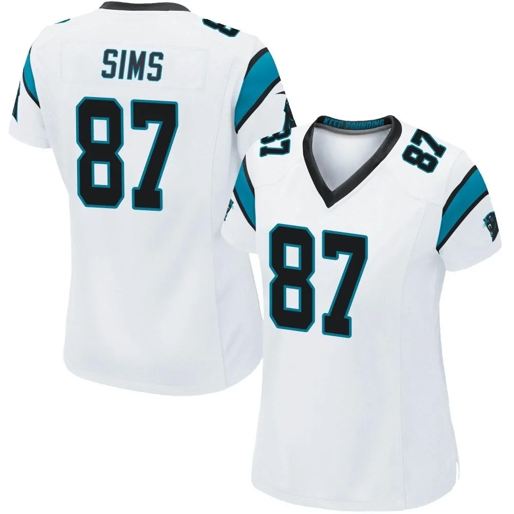 Women's Carolina Panthers Cam Sims Nike Game White Jersey Women's Carolina Panthers Cam Sims Nike Game White Jersey