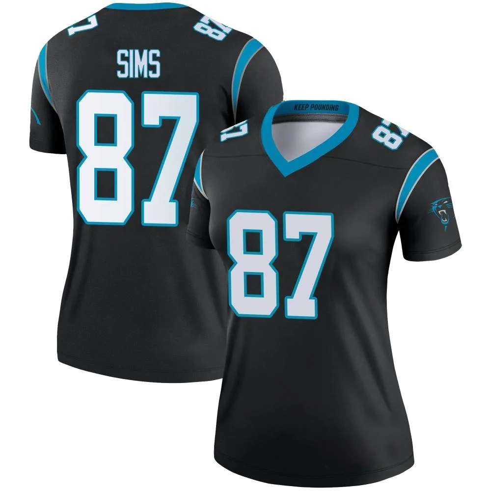 Women's Carolina Panthers Cam Sims Nike Legend Black Jersey Women's Carolina Panthers Cam Sims Nike Legend Black Jersey