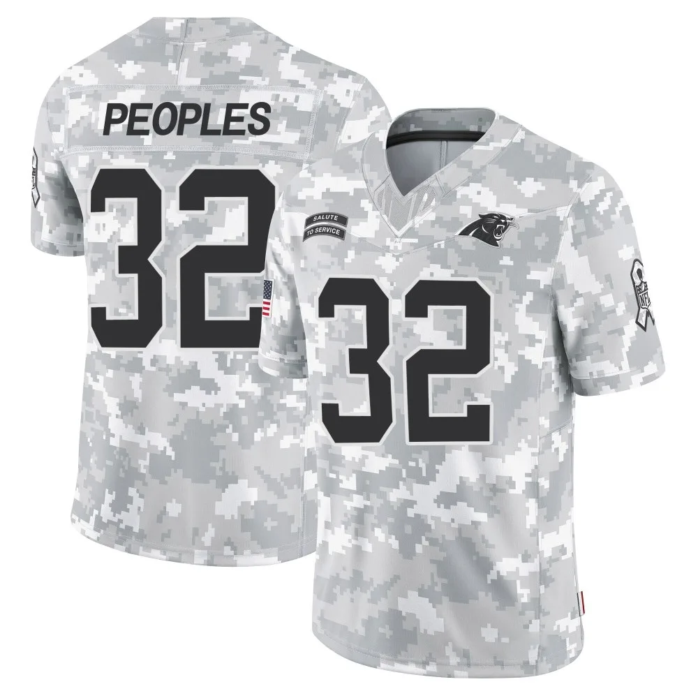 Men's Carolina Panthers Camerun Peoples Nike 2024 Salute to Service Limited Arctic Camo Jersey Men's Carolina Panthers Camerun Peoples Nike 2024 Salute to Service Limited Arctic Camo Jersey