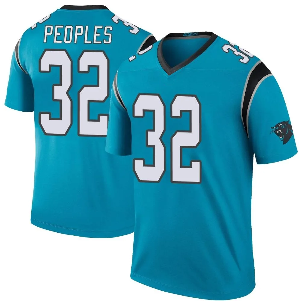 Men's Carolina Panthers Camerun Peoples Nike Color Rush Legend Blue Jersey Men's Carolina Panthers Camerun Peoples Nike Color Rush Legend Blue Jersey