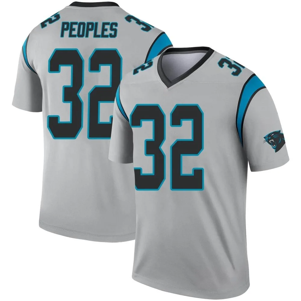 Men's Carolina Panthers Camerun Peoples Nike Inverted Silver Legend Jersey Men's Carolina Panthers Camerun Peoples Nike Inverted Silver Legend Jersey