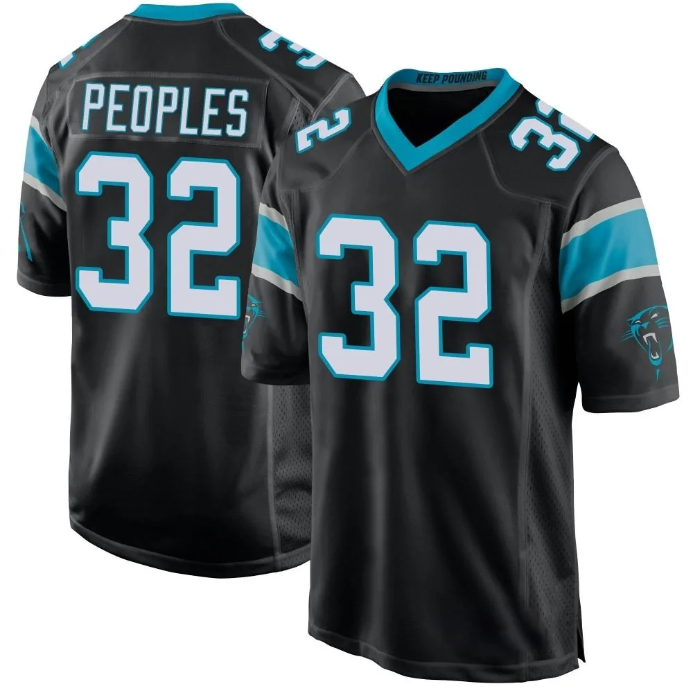 Men's Carolina Panthers Camerun Peoples Nike Team Color Game Black Jersey Men's Carolina Panthers Camerun Peoples Nike Team Color Game Black Jersey