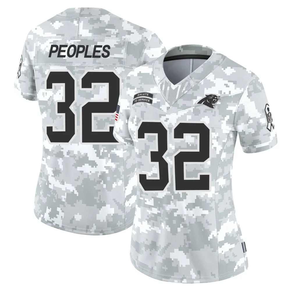 Women's Carolina Panthers Camerun Peoples Nike 2024 Salute to Service Limited Arctic Camo Jersey Women's Carolina Panthers Camerun Peoples Nike 2024 Salute to Service Limited Arctic Camo Jersey