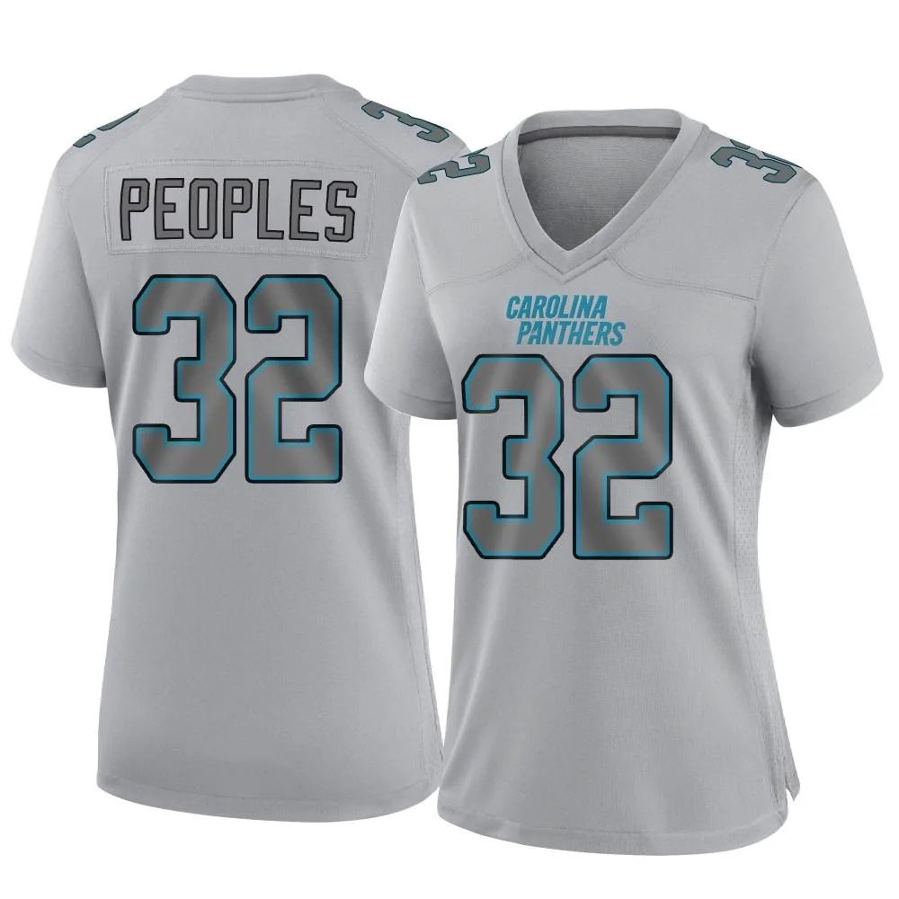 Women's Carolina Panthers Camerun Peoples Nike Atmosphere Fashion Game Gray Jersey Women's Carolina Panthers Camerun Peoples Nike Atmosphere Fashion Game Gray Jersey