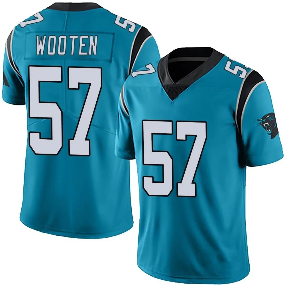 Men's Carolina Panthers Chandler Wooten Nike Alternate Vapor Untouchable Limited Blue Jersey Men's Carolina Panthers Chandler Wooten Nike Alternate Vapor Untouchable Limited Blue Jersey