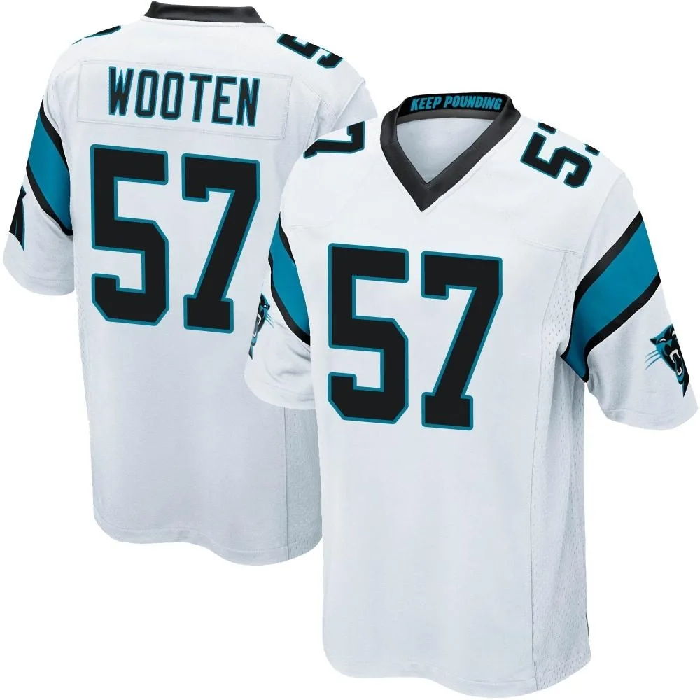 Men's Carolina Panthers Chandler Wooten Nike Game White Jersey Men's Carolina Panthers Chandler Wooten Nike Game White Jersey