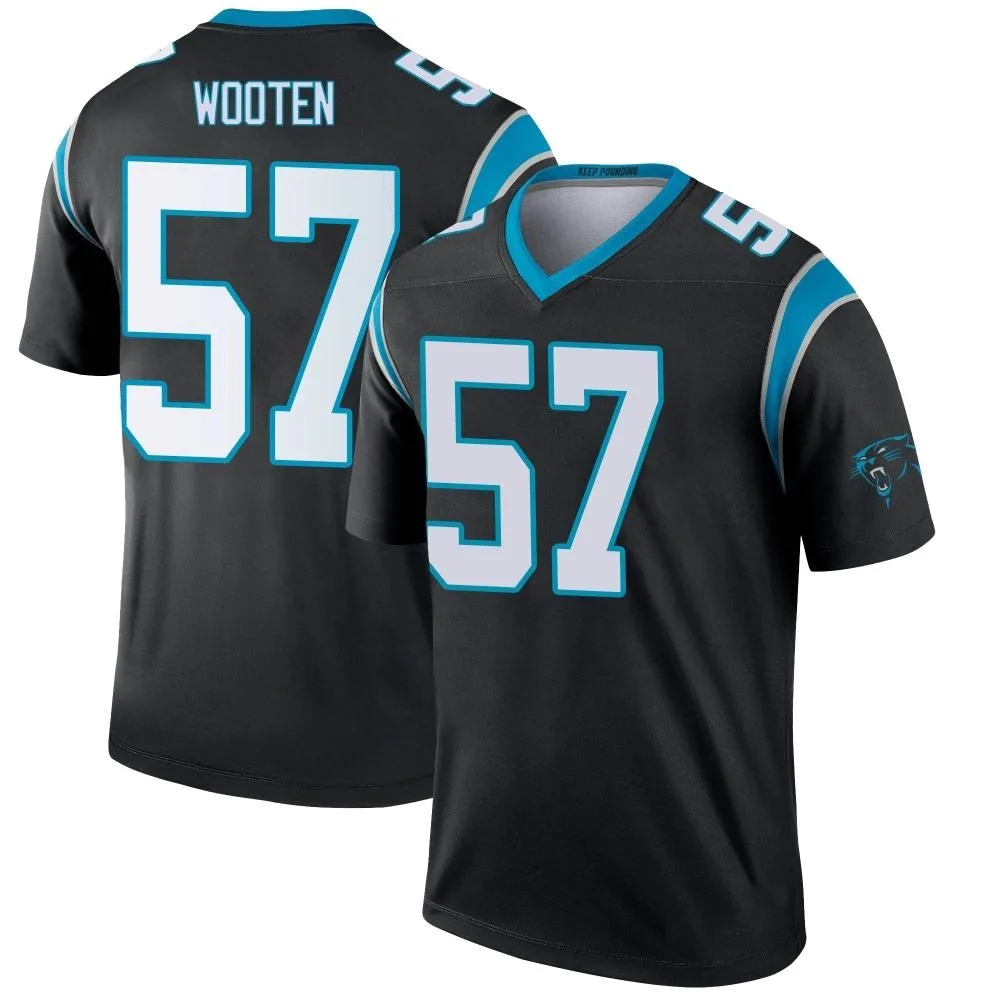 Men's Carolina Panthers Chandler Wooten Nike Legend Black Jersey Men's Carolina Panthers Chandler Wooten Nike Legend Black Jersey