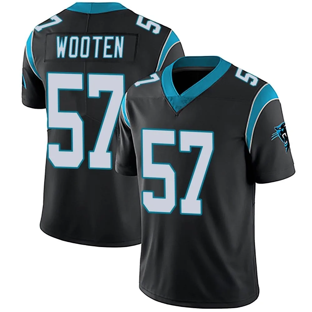 Men's Carolina Panthers Chandler Wooten Nike Team Color Vapor Untouchable Limited Black Jersey Men's Carolina Panthers Chandler Wooten Nike Team Color Vapor Untouchable Limited Black Jersey