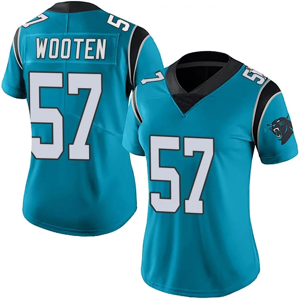 Women's Carolina Panthers Chandler Wooten Nike Alternate Vapor Untouchable Limited Blue Jersey Women's Carolina Panthers Chandler Wooten Nike Alternate Vapor Untouchable Limited Blue Jersey