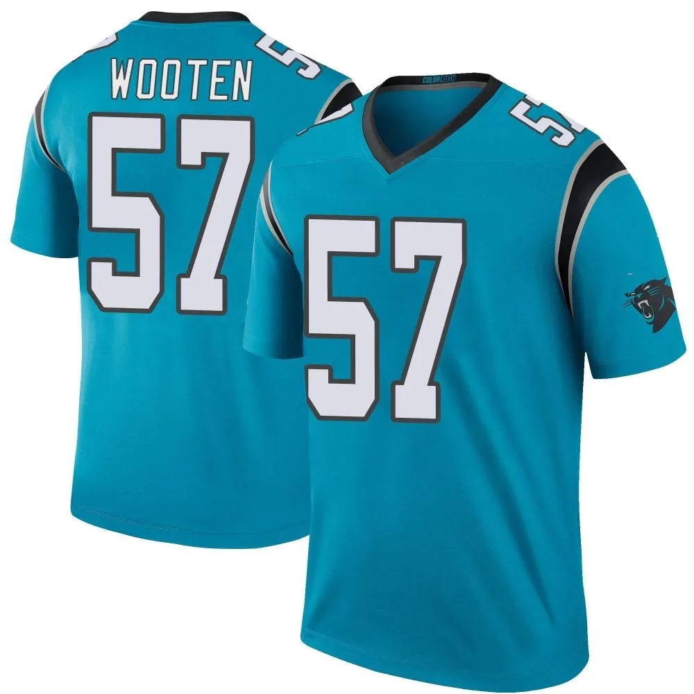 Youth Carolina Panthers Chandler Wooten Nike Color Rush Legend Blue Jersey Youth Carolina Panthers Chandler Wooten Nike Color Rush Legend Blue Jersey