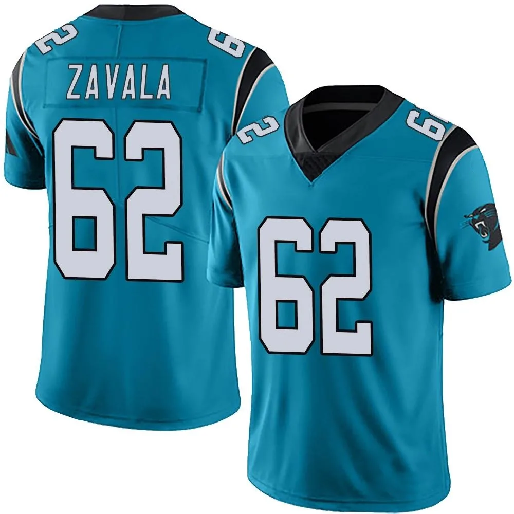 Men's Carolina Panthers Chandler Zavala Nike Alternate Vapor Untouchable Limited Blue Jersey Men's Carolina Panthers Chandler Zavala Nike Alternate Vapor Untouchable Limited Blue Jersey