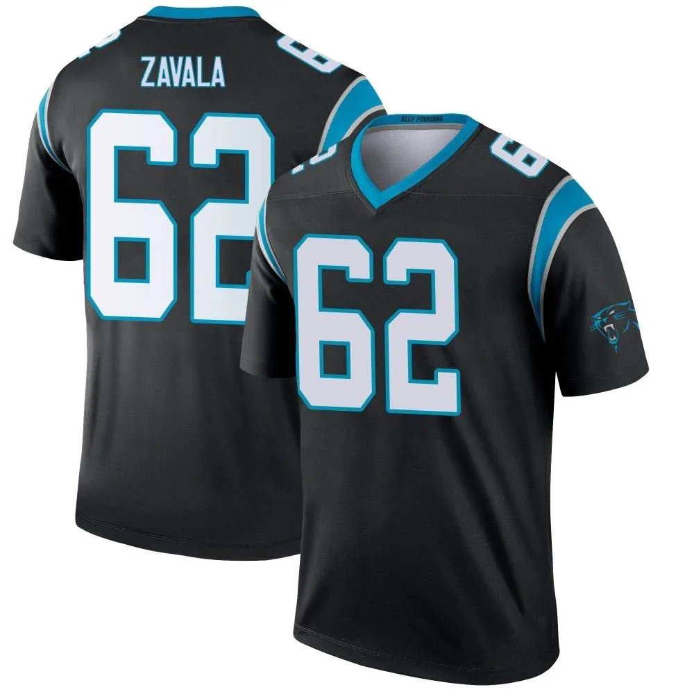 Men's Carolina Panthers Chandler Zavala Nike Legend Black Jersey Men's Carolina Panthers Chandler Zavala Nike Legend Black Jersey