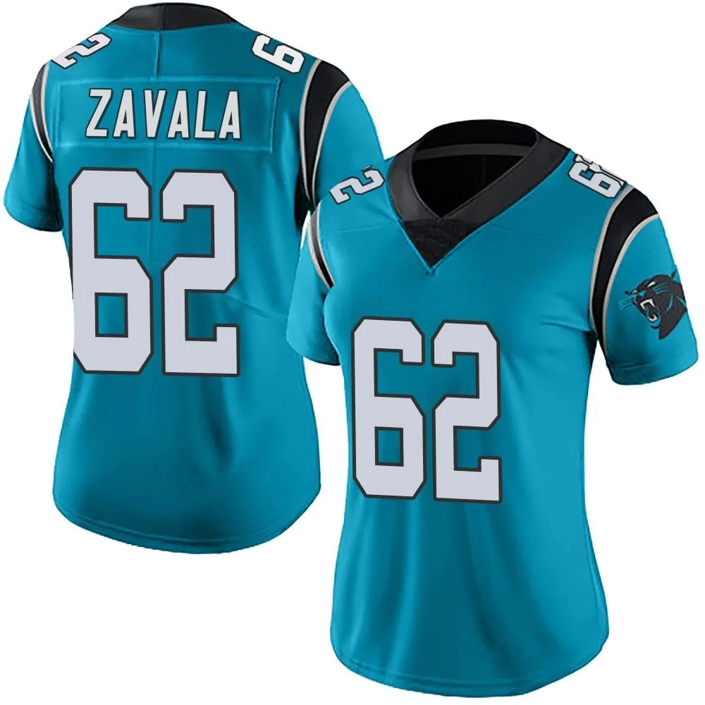 Women's Carolina Panthers Chandler Zavala Nike Alternate Vapor Untouchable Limited Blue Jersey Women's Carolina Panthers Chandler Zavala Nike Alternate Vapor Untouchable Limited Blue Jersey