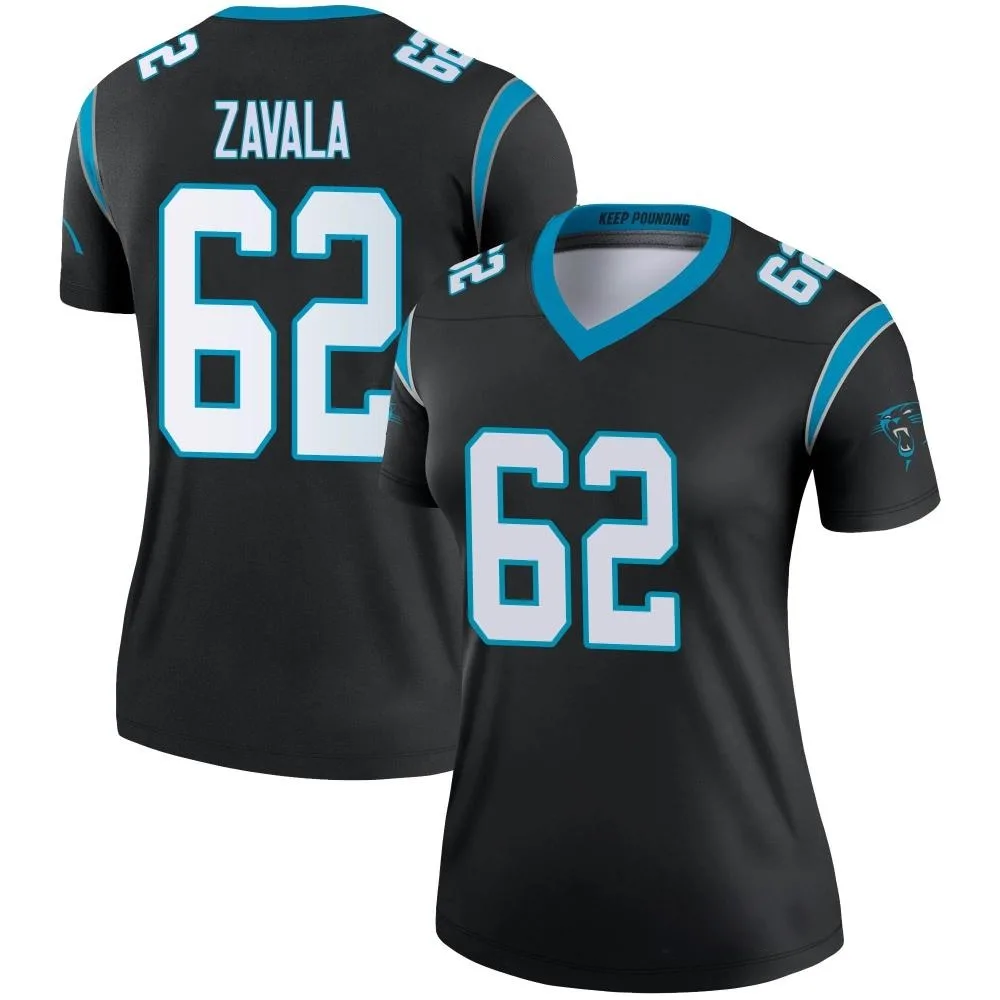 Women's Carolina Panthers Chandler Zavala Nike Legend Black Jersey Women's Carolina Panthers Chandler Zavala Nike Legend Black Jersey