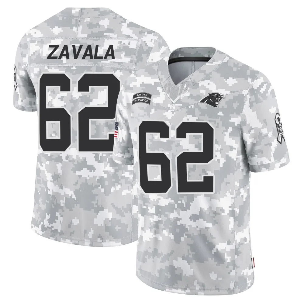 Youth Carolina Panthers Chandler Zavala Nike 2024 Salute to Service Limited Arctic Camo Jersey Youth Carolina Panthers Chandler Zavala Nike 2024 Salute to Service Limited Arctic Camo Jersey