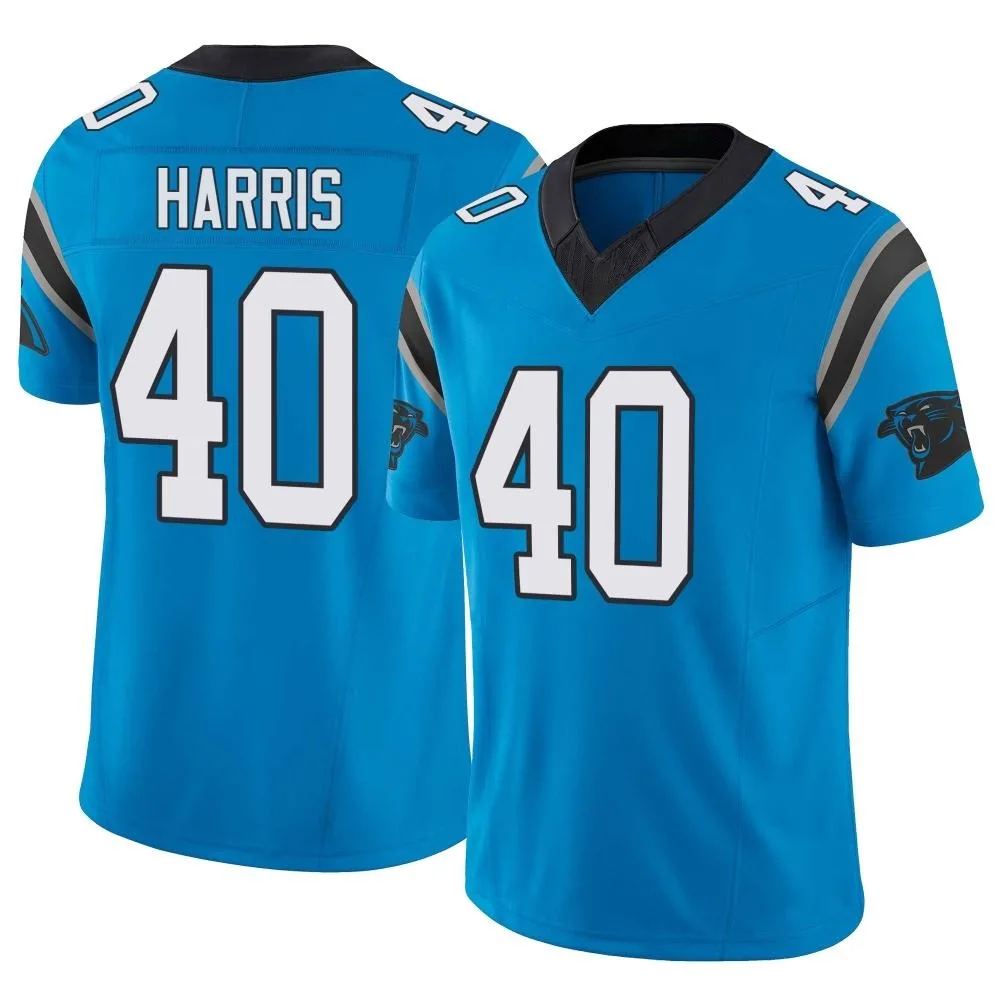 Men's Carolina Panthers Charles Harris Nike Vapor F.U.S.E. Limited Blue Jersey Men's Carolina Panthers Charles Harris Nike Vapor F.U.S.E. Limited Blue Jersey