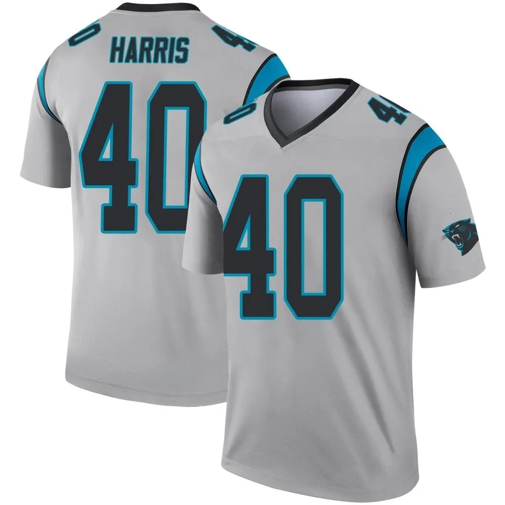 Youth Carolina Panthers Charles Harris Nike Inverted Silver Legend Jersey Youth Carolina Panthers Charles Harris Nike Inverted Silver Legend Jersey