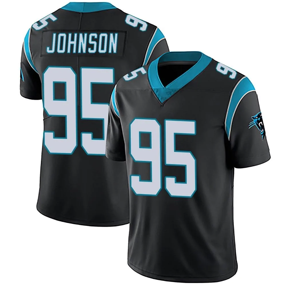 Men's Carolina Panthers Charles Johnson Nike Team Color Vapor Untouchable Limited Black Jersey Men's Carolina Panthers Charles Johnson Nike Team Color Vapor Untouchable Limited Black Jersey