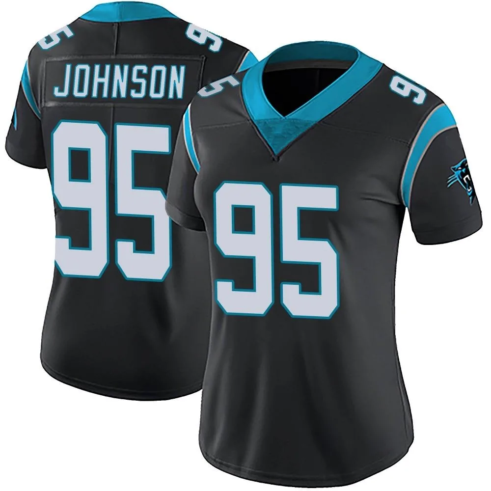 Women's Carolina Panthers Charles Johnson Nike Team Color Vapor Untouchable Limited Black Jersey Women's Carolina Panthers Charles Johnson Nike Team Color Vapor Untouchable Limited Black Jersey