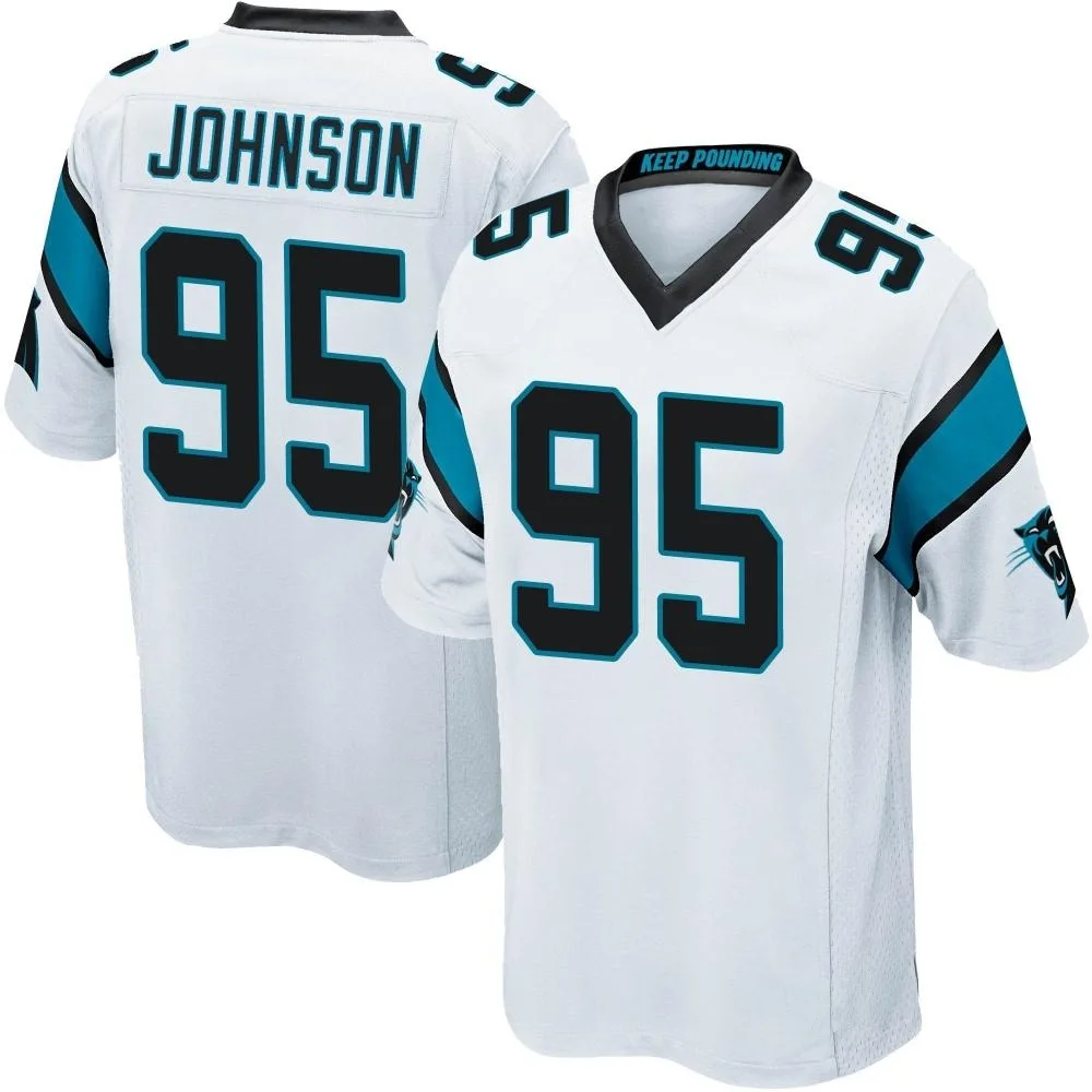 Youth Carolina Panthers Charles Johnson Nike Game White Jersey Youth Carolina Panthers Charles Johnson Nike Game White Jersey
