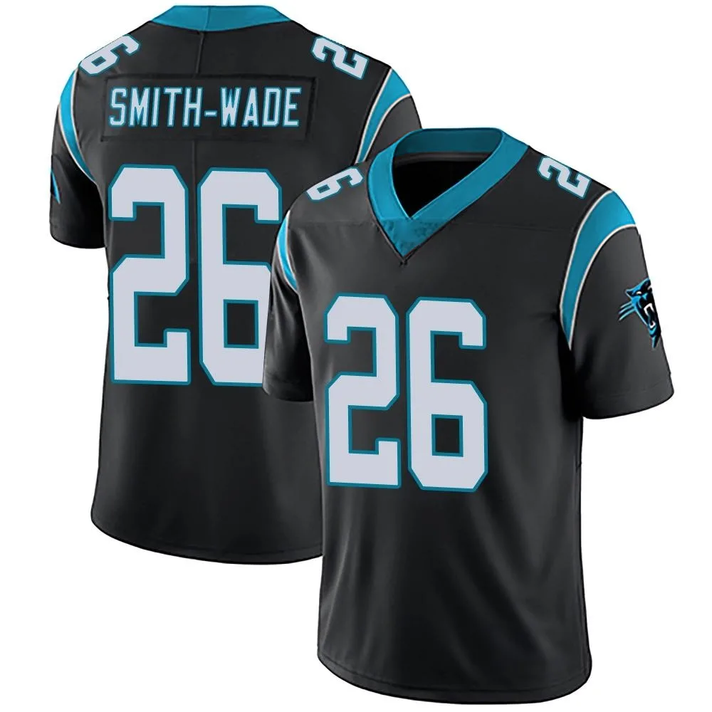 Men's Carolina Panthers Chau Smith-Wade Nike Team Color Vapor Untouchable Limited Black Jersey Men's Carolina Panthers Chau Smith-Wade Nike Team Color Vapor Untouchable Limited Black Jersey