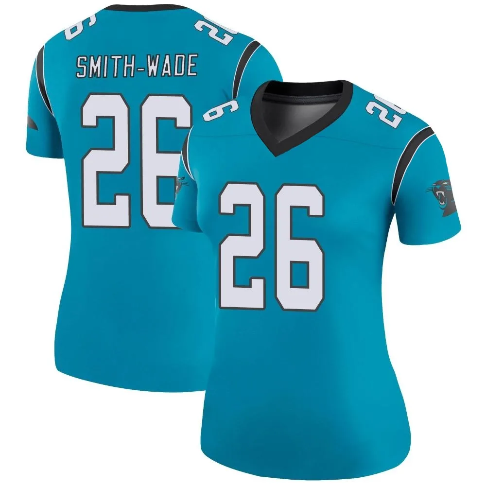 Women's Carolina Panthers Chau Smith-Wade Nike Color Rush Legend Blue Jersey Women's Carolina Panthers Chau Smith-Wade Nike Color Rush Legend Blue Jersey