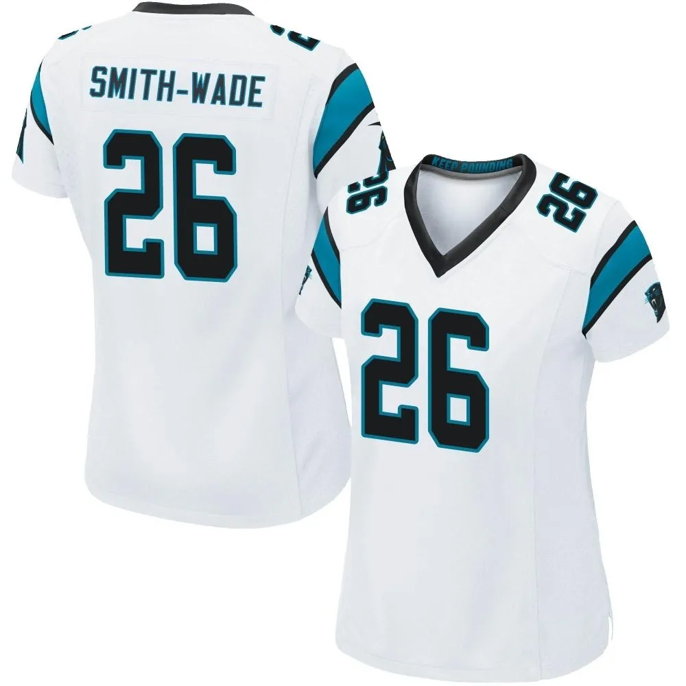 Women's Carolina Panthers Chau Smith-Wade Nike Game White Jersey Women's Carolina Panthers Chau Smith-Wade Nike Game White Jersey
