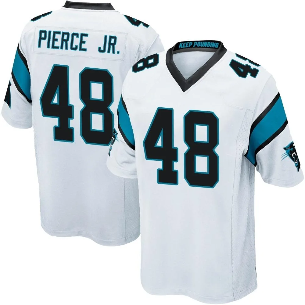 Men's Carolina Panthers Chris Pierce Jr. Nike Game White Jersey Men's Carolina Panthers Chris Pierce Jr. Nike Game White Jersey