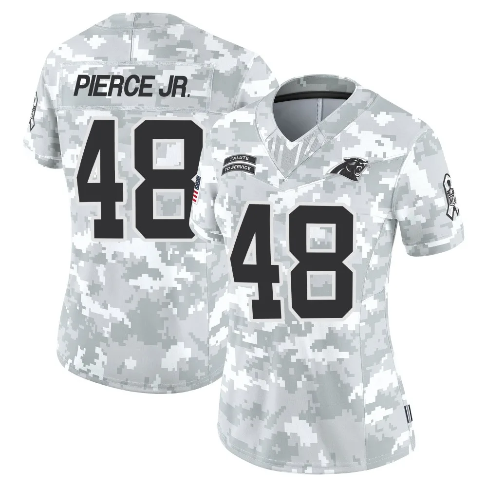 Women's Carolina Panthers Chris Pierce Jr. Nike 2024 Salute to Service Limited Arctic Camo Jersey Women's Carolina Panthers Chris Pierce Jr. Nike 2024 Salute to Service Limited Arctic Camo Jersey