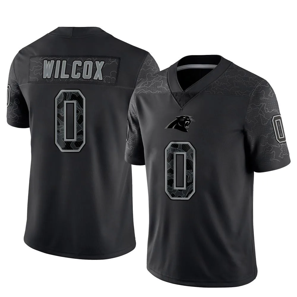 Men's Carolina Panthers Chris Wilcox Nike Reflective Limited Black Jersey Men's Carolina Panthers Chris Wilcox Nike Reflective Limited Black Jersey