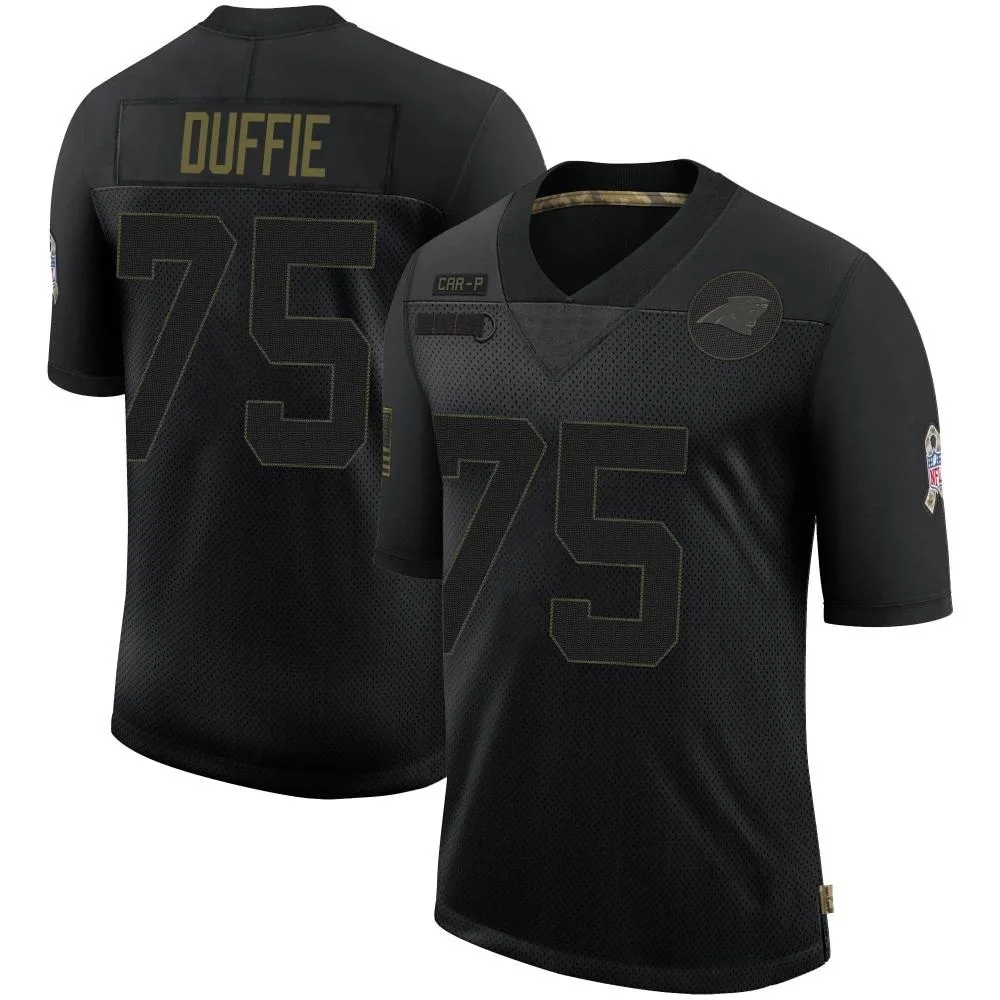 Men's Carolina Panthers Christian Duffie Nike 2020 Salute To Service Limited Black Jersey Men's Carolina Panthers Christian Duffie Nike 2020 Salute To Service Limited Black Jersey