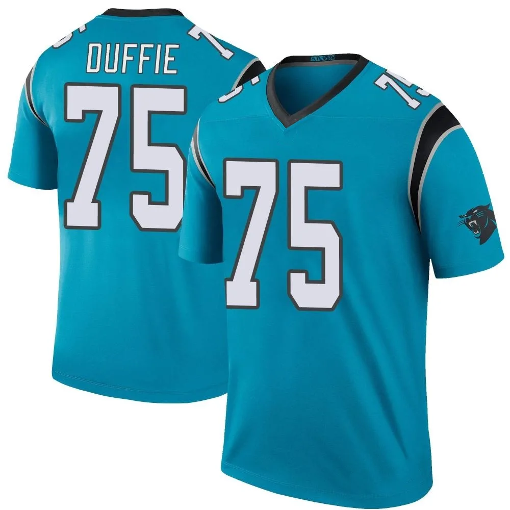 Men's Carolina Panthers Christian Duffie Nike Color Rush Legend Blue Jersey Men's Carolina Panthers Christian Duffie Nike Color Rush Legend Blue Jersey