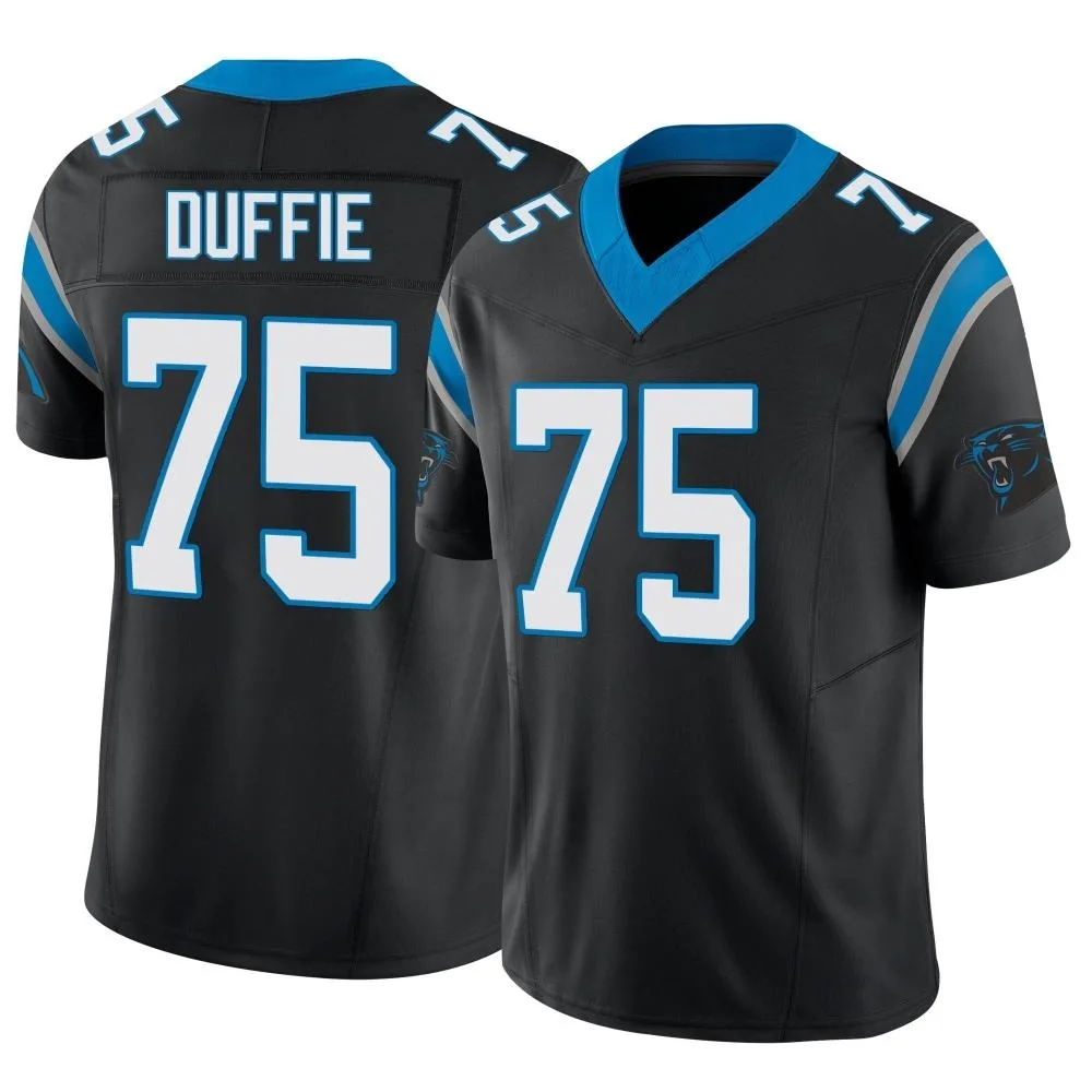 Men's Carolina Panthers Christian Duffie Nike Vapor F.U.S.E. Limited Black Jersey Men's Carolina Panthers Christian Duffie Nike Vapor F.U.S.E. Limited Black Jersey